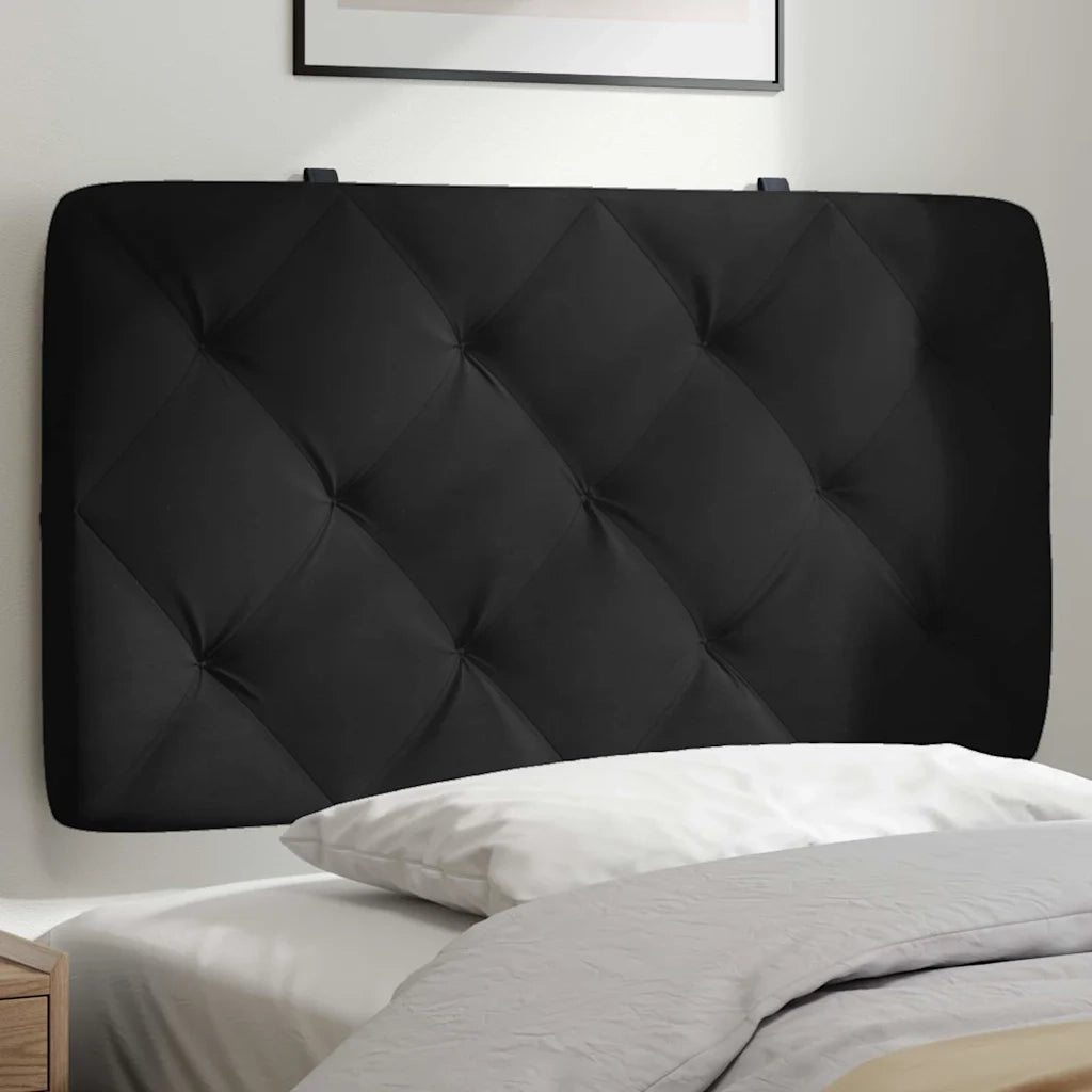 Cuscino Testiera Nero 80 cm in Velluto CFW6036134
