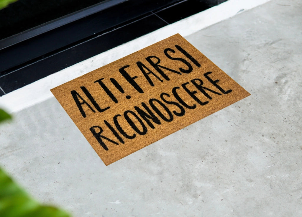 Zerbino Entrata Ingresso Casa Antiscivolo Cocco Allegro Alt! Farsi Riconoscere