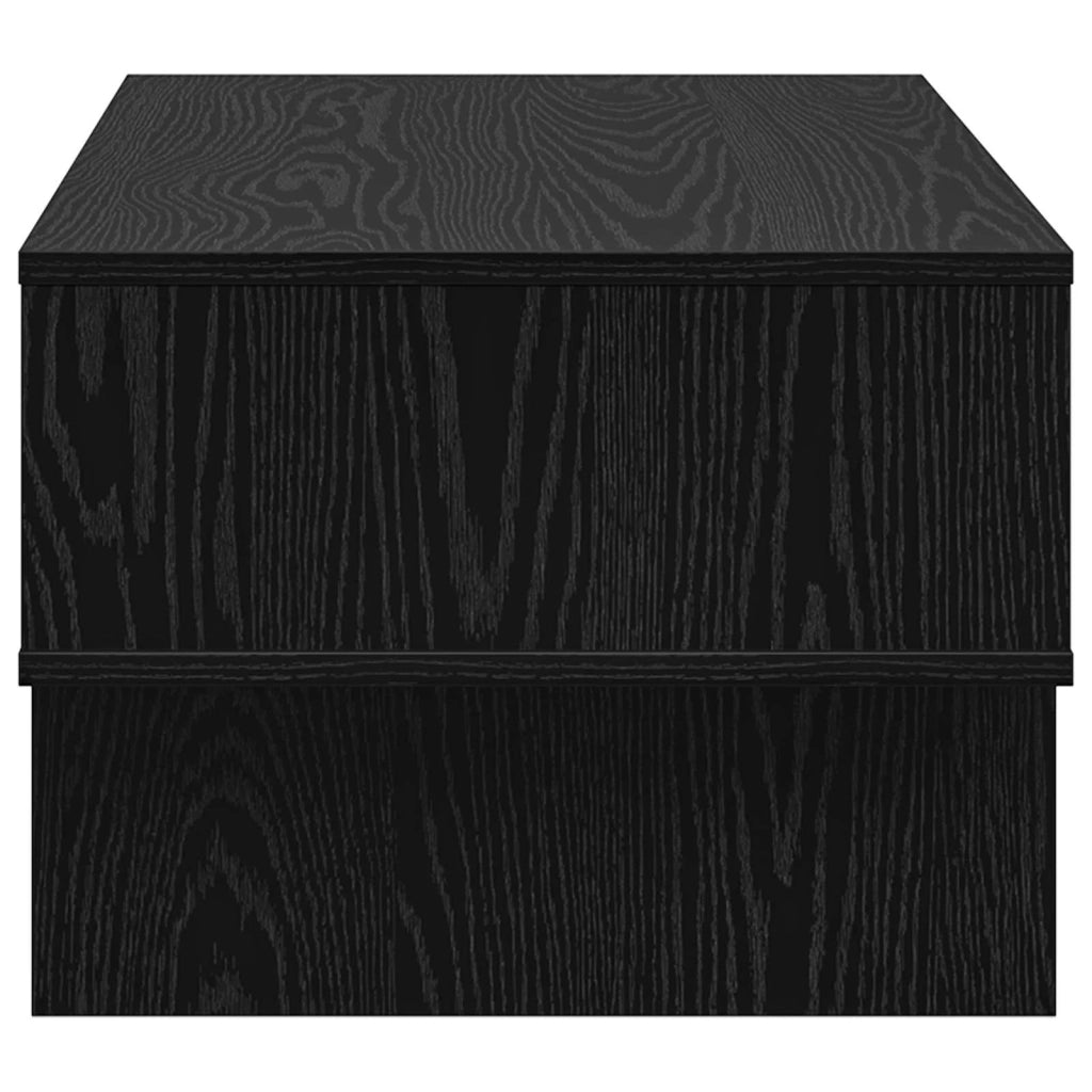 Tavolino da salotto Rovere Nero 80 x 46 x 35 cm