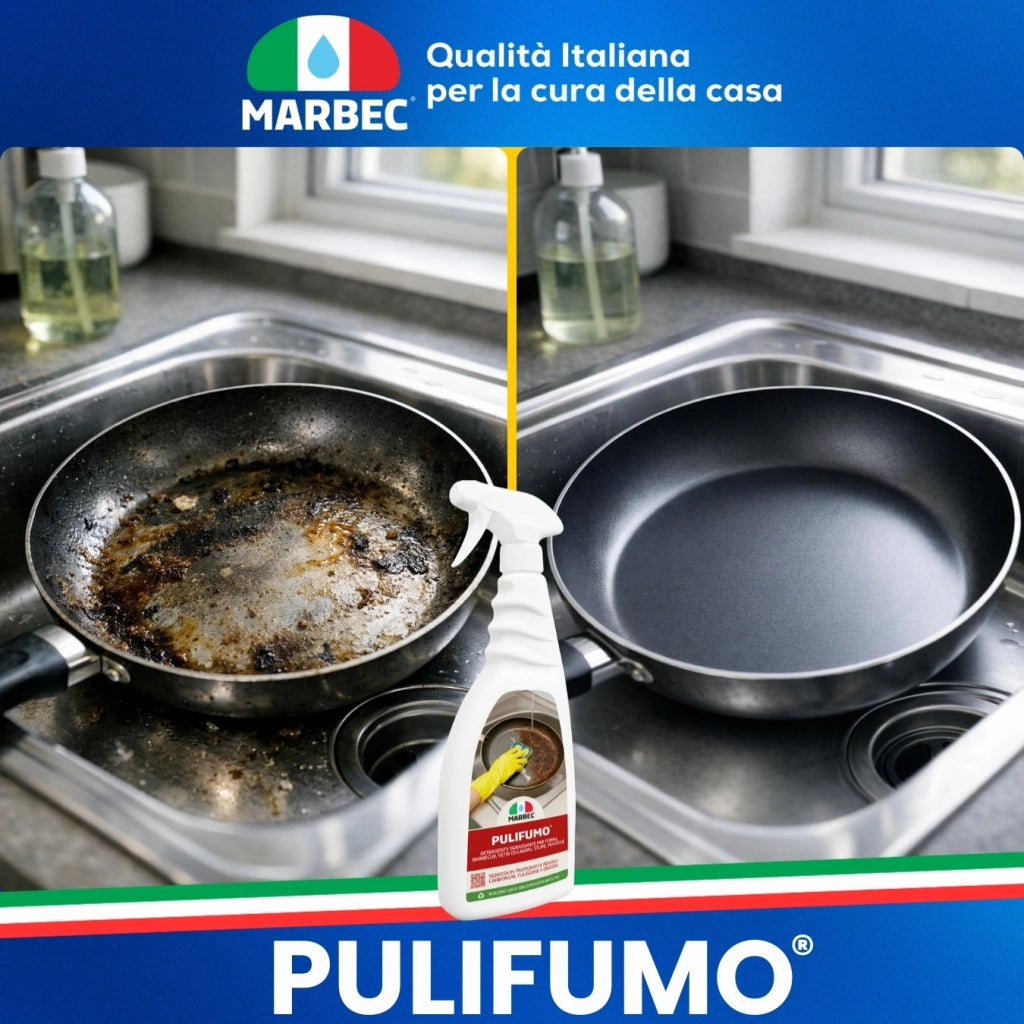 Detergente spray sgrassatore forte per pulizia ordinaria di forni, barbecue, stufe e pirofile MARBEC PULIFUMO® 750ML