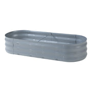 Fioriera rialzata acciaio zincato 129 x 50 x 25 cm antracite 03_0009504