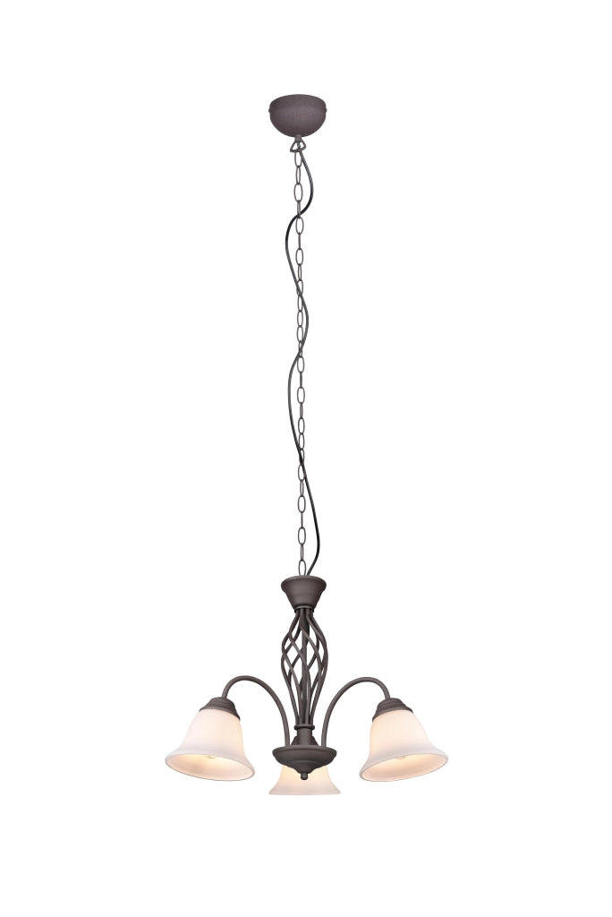 Lampadario da Interno  E27 in Metallo Ruggine