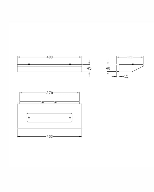 Linus Lampada da Parete in Metallo Legno e Vetro, 14W LED Integrato, 3000K Warm White, Dimmerabile a Taglio di Fase, Finitura Quercia, IP20