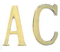 numero civico in ottone "b" mm.75 cod:ferx.4439