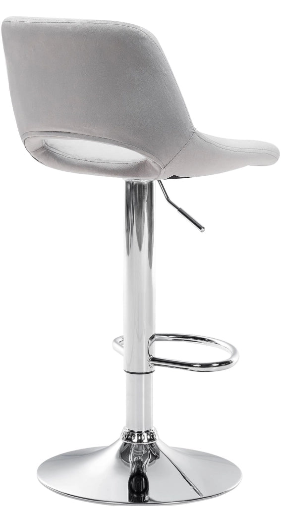 Barhocker Camden Samt chrom
