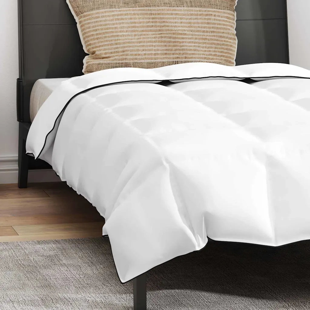 vidaXL Set di Piumoni con cuscino 2 pcs Bianco 135 x 220 cm Piume