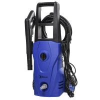DURHAND Idropulitrice ad Alta Pressione 1600W con Ugello Regolabile e Kit Pulizia, 35x28x65 cm, Blu e Nero