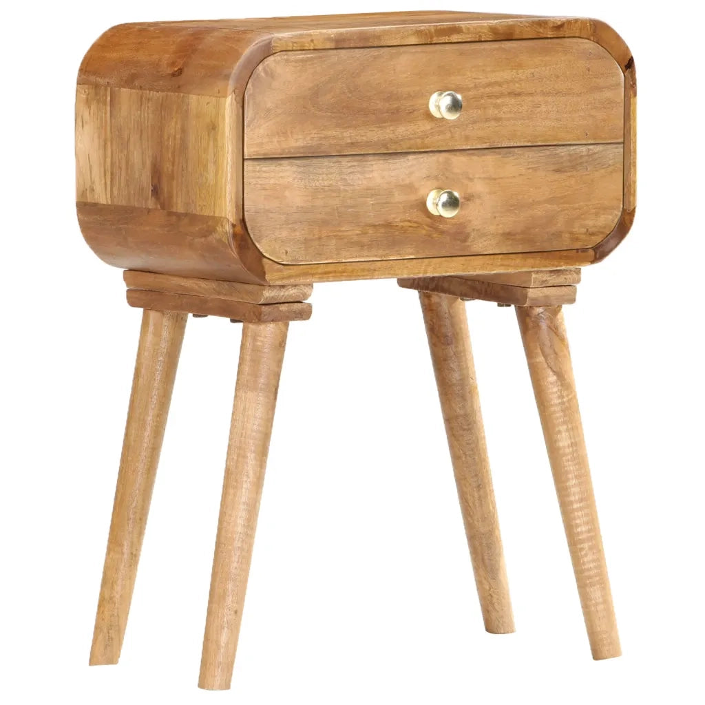 Comodino-Tavolino da notte 40x30x58 cm in Legno Massello di Mango 785848
