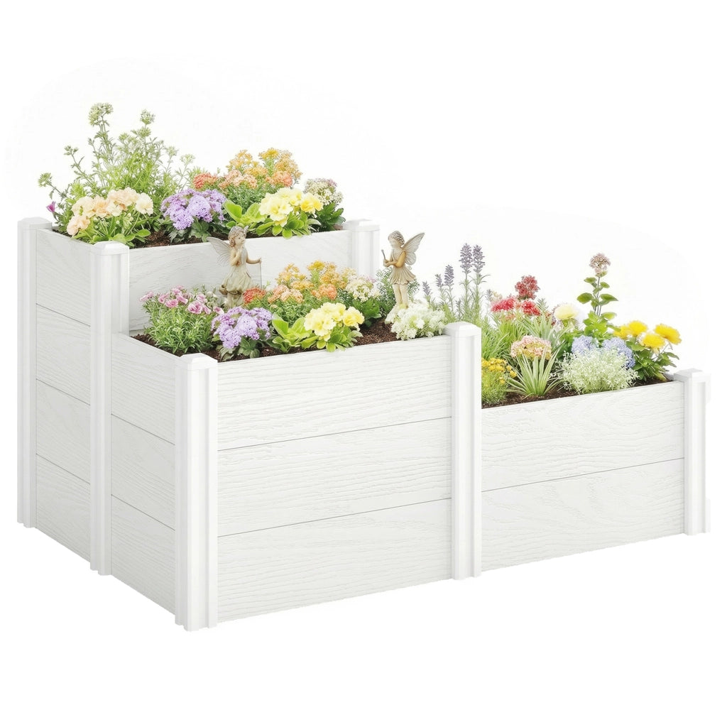Letto rialzato 3 livelli impilabile ¨C Xylo ¨C giardino modulare plastica esterno