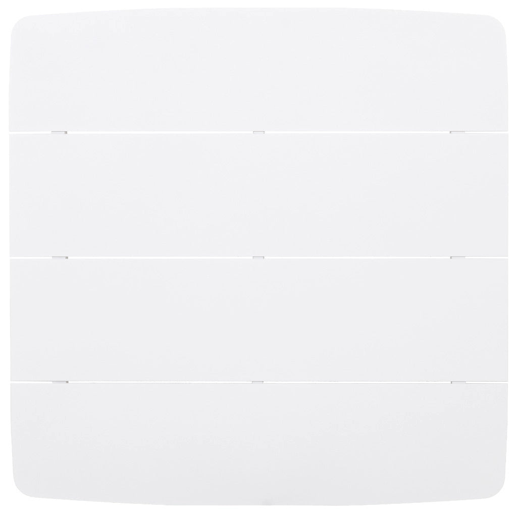 Tavolo in alluminio bianco 90x90x75 cm