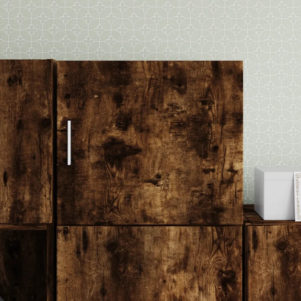 vidaXL Mobile a Parete Rovere Fumo 45x42,5x40 cm in Legno Multistrato