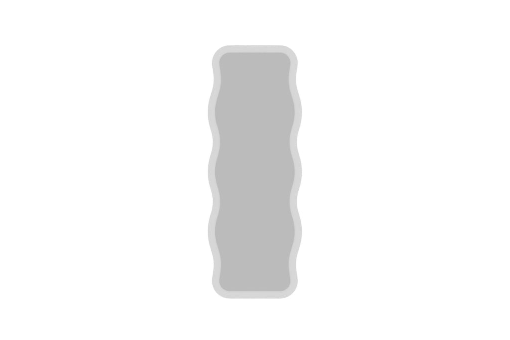 Specchio in legno "Aror" - 50 x 160 cm - Bianco