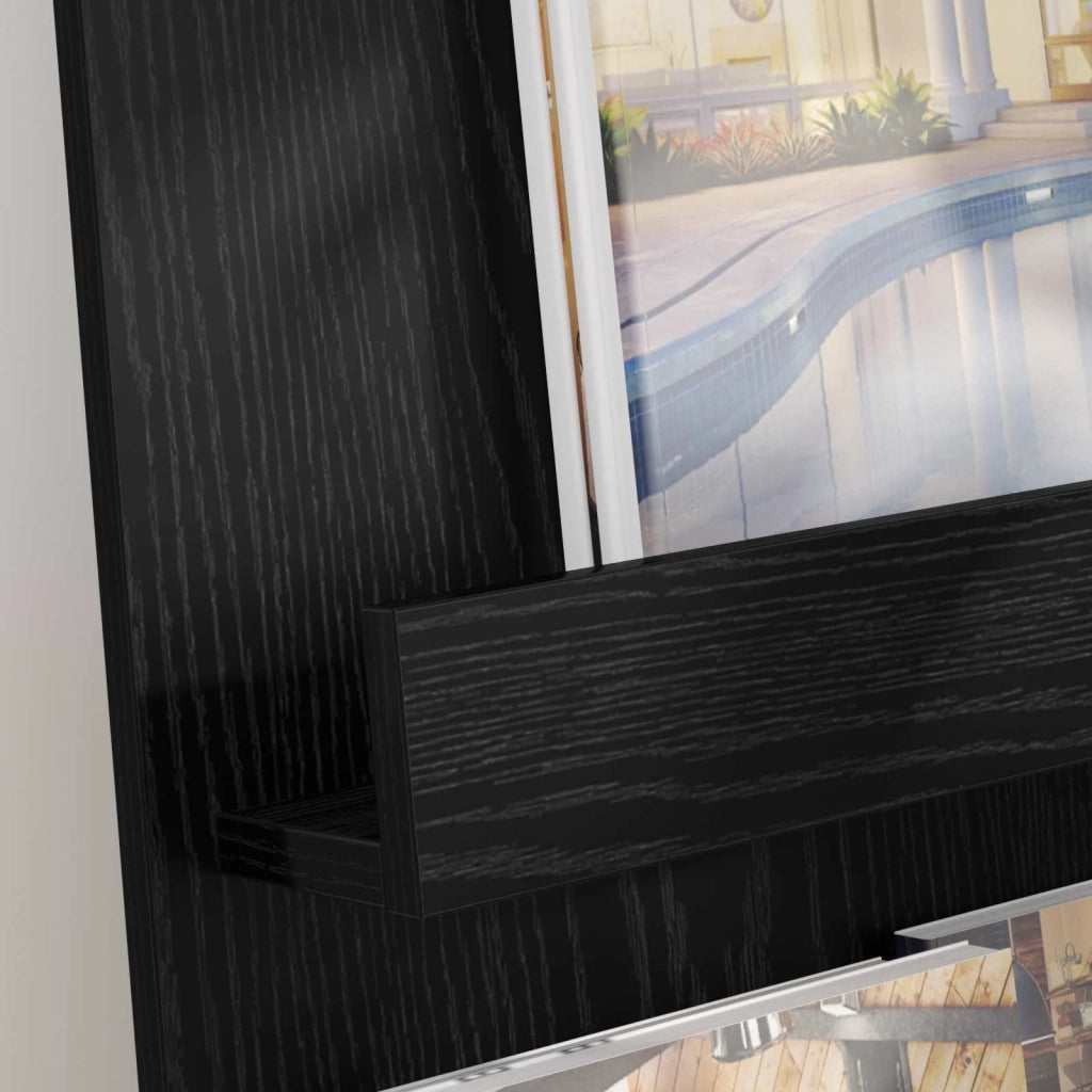 Scaffale per riviste Rovere Nero 43 x 11 x 102 cm CFW7620421