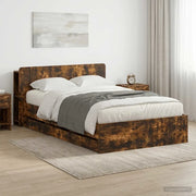 Telaio del letto con storage Rovere Fumo 120 x 190 cm