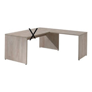 Ritorno per scrivania YUKON – 100 cm in rovere grezzo – Estensione design per ufficio professionale