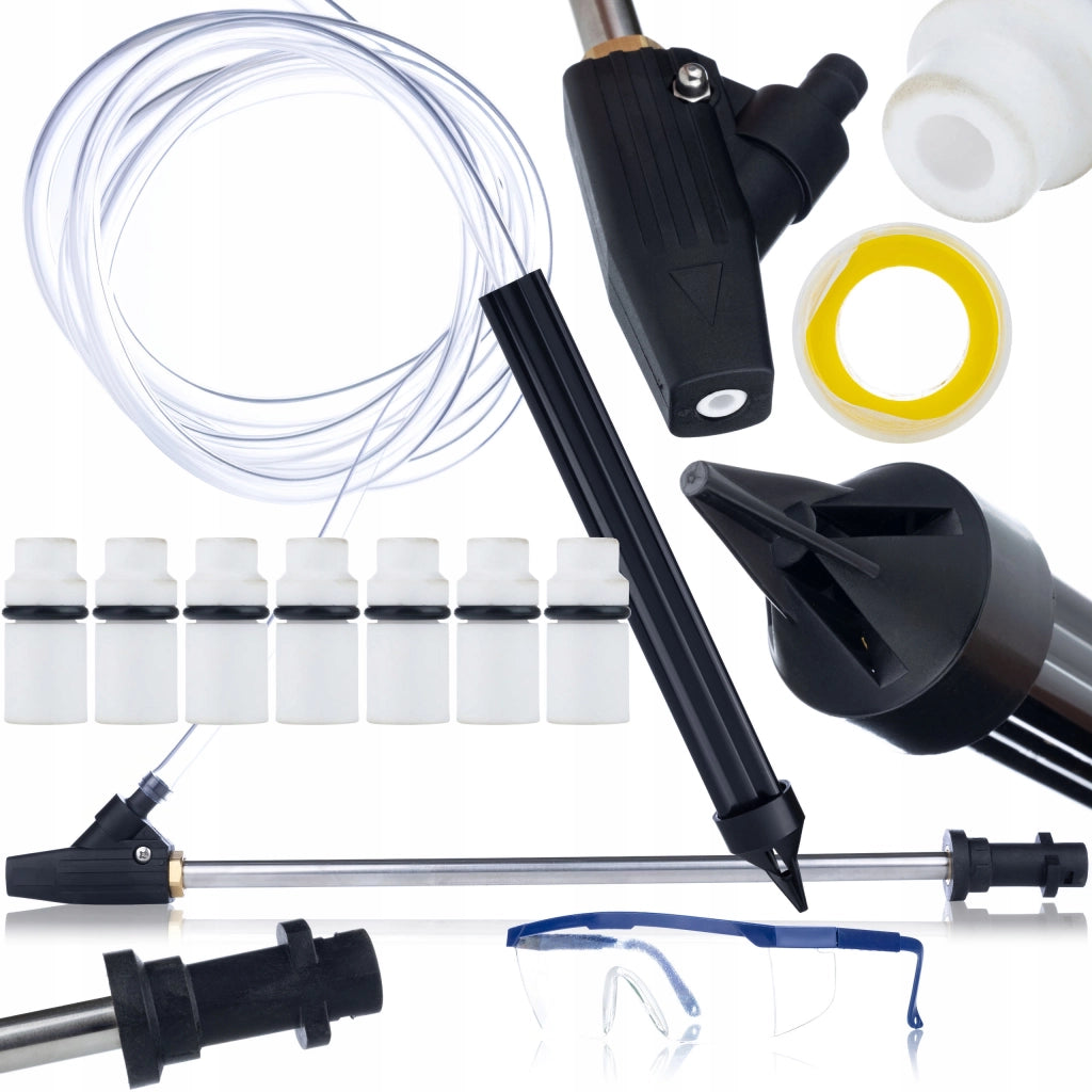 Set di Accessori per Idropulitrice compatibile con Kärcher K2–K7 – 7 Ugelli, Occhiali Protettivi | Pressione Max 160 bar