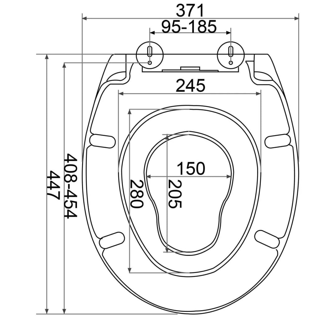Sedile WC per famiglie con seggiolino per bambini sedile WC in plastica con chiusura automatica bianco 19_0000682