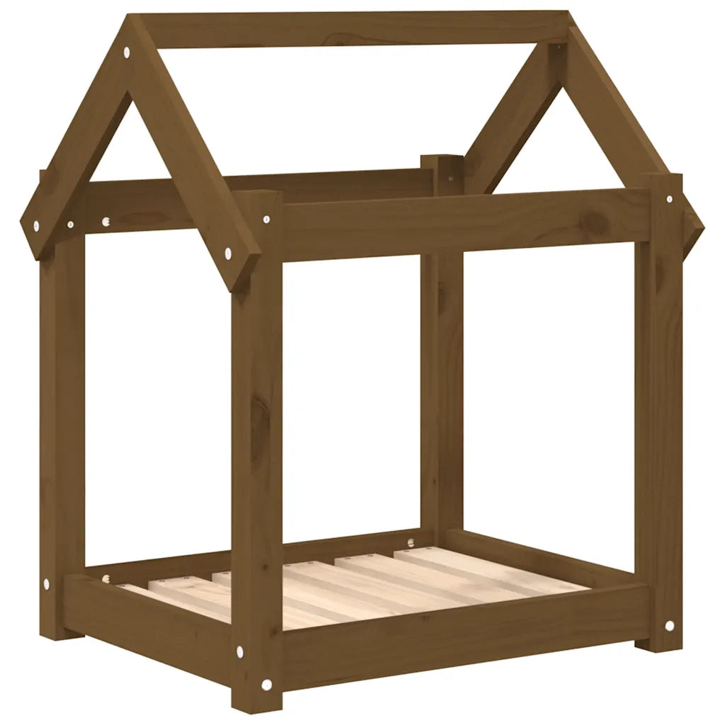 Cuccia per Cani Ambra 61x50x70 cm in Legno Massello di Pino CFW3804899