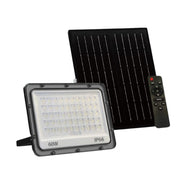 Faro LED da esterno con pannello Solare IP66 con Telecomando Luce Regolabile fredda calda naturale 3000K/4000K/6500K Sensore Crepuscolare 60W 120W 180W 240W 300W Watt: 60W