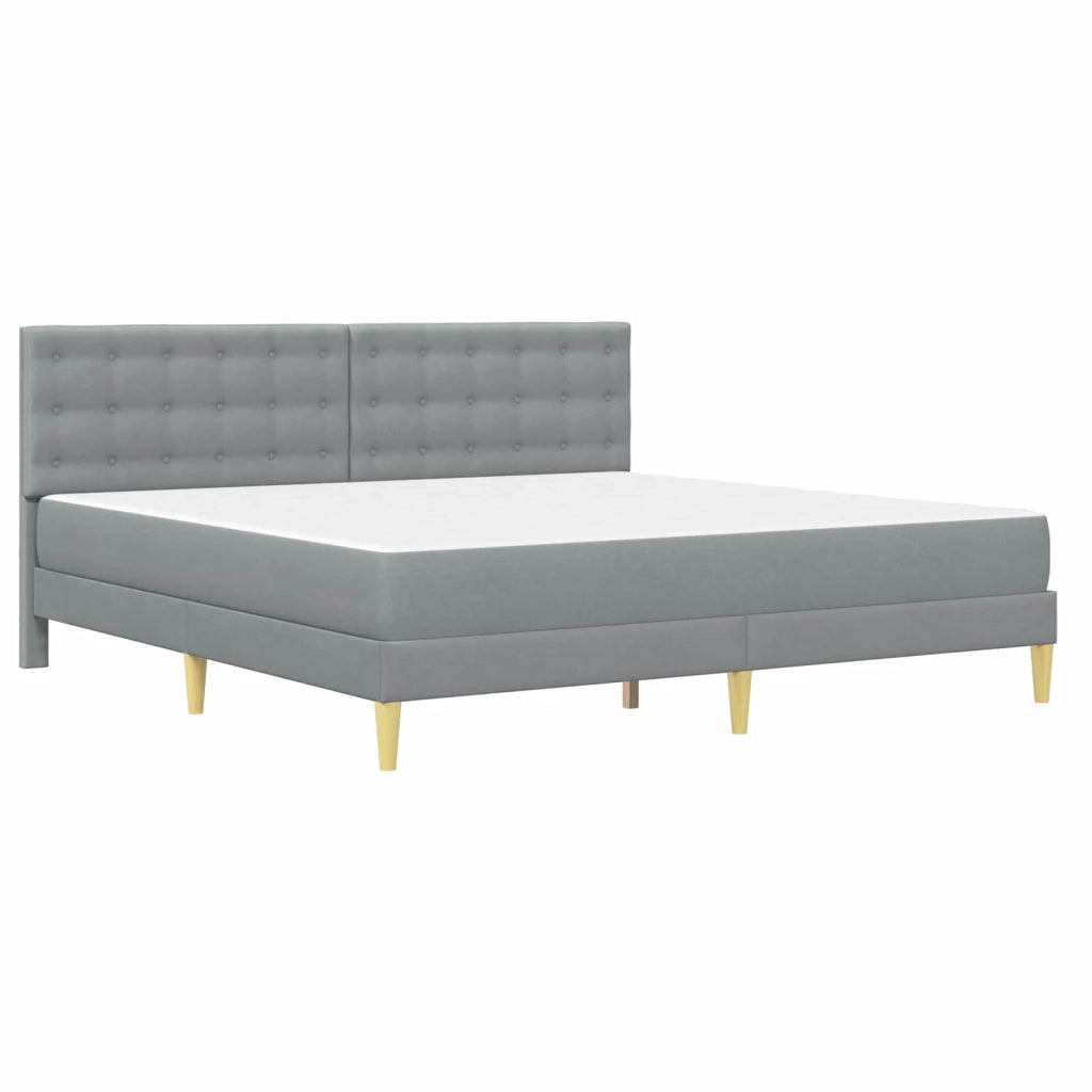 Struttura letto con materasso Grigio chiaro 180 x 200 cm 3415123