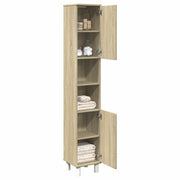 Mobile da Bagno Rovere Sonoma 30,5x30x179cm in Truciolato 849631