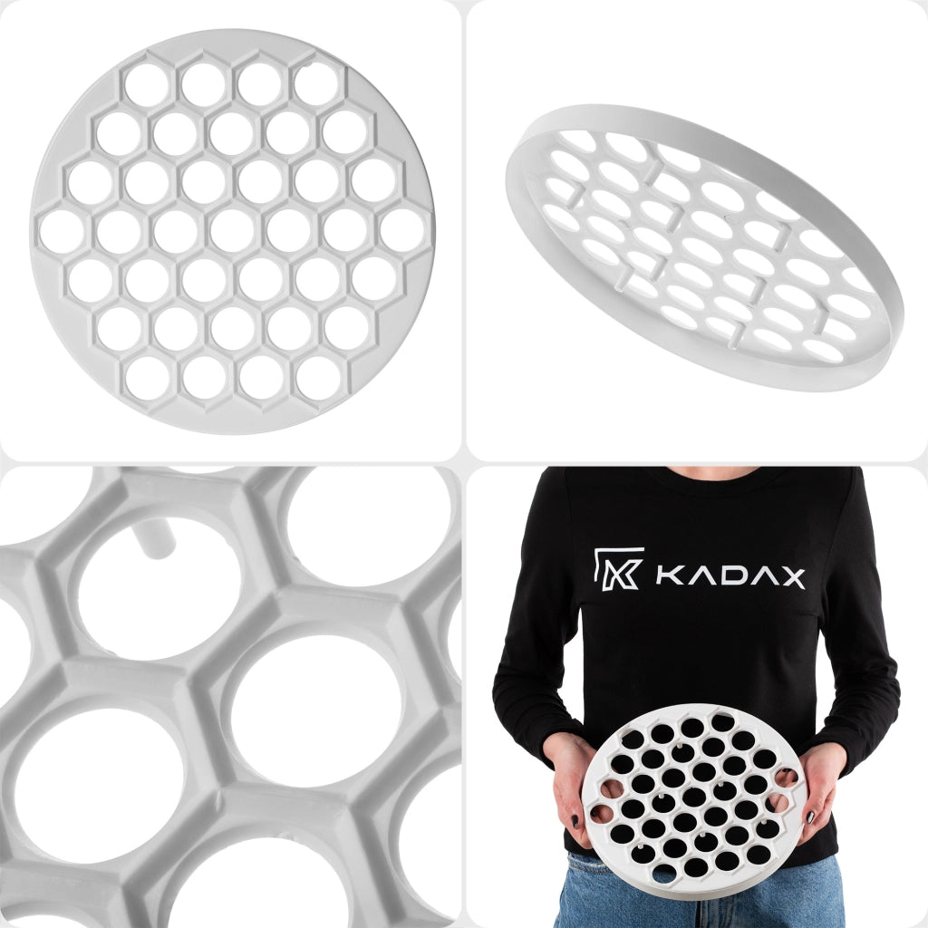 KADAX Pierożnica na pierogi średnica 24cm biała <5