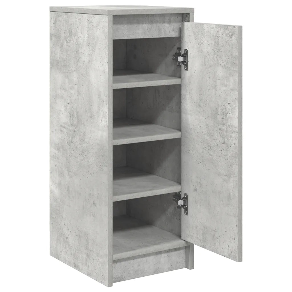 Scarpiera-Scaffale per scarpe Grigio Cemento 29,5x34x76 cm in Legno Multistrato
