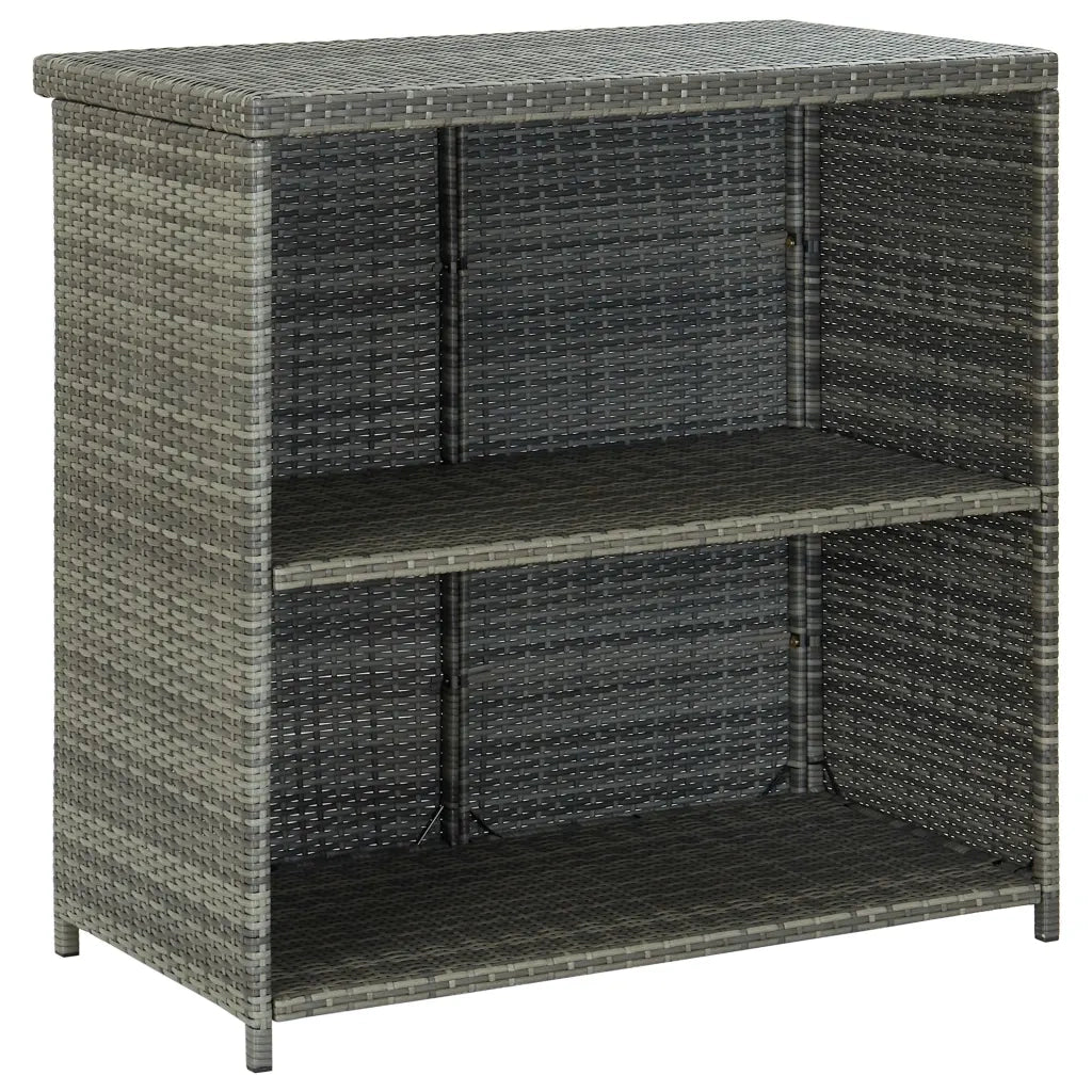 Set da Bar 3 pz in Polyrattan Grigio CFW1859949