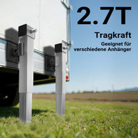 Stabilizzatori rimorchio, Set 2 piedi di supporto pieghevoli max 1350 kg a piede