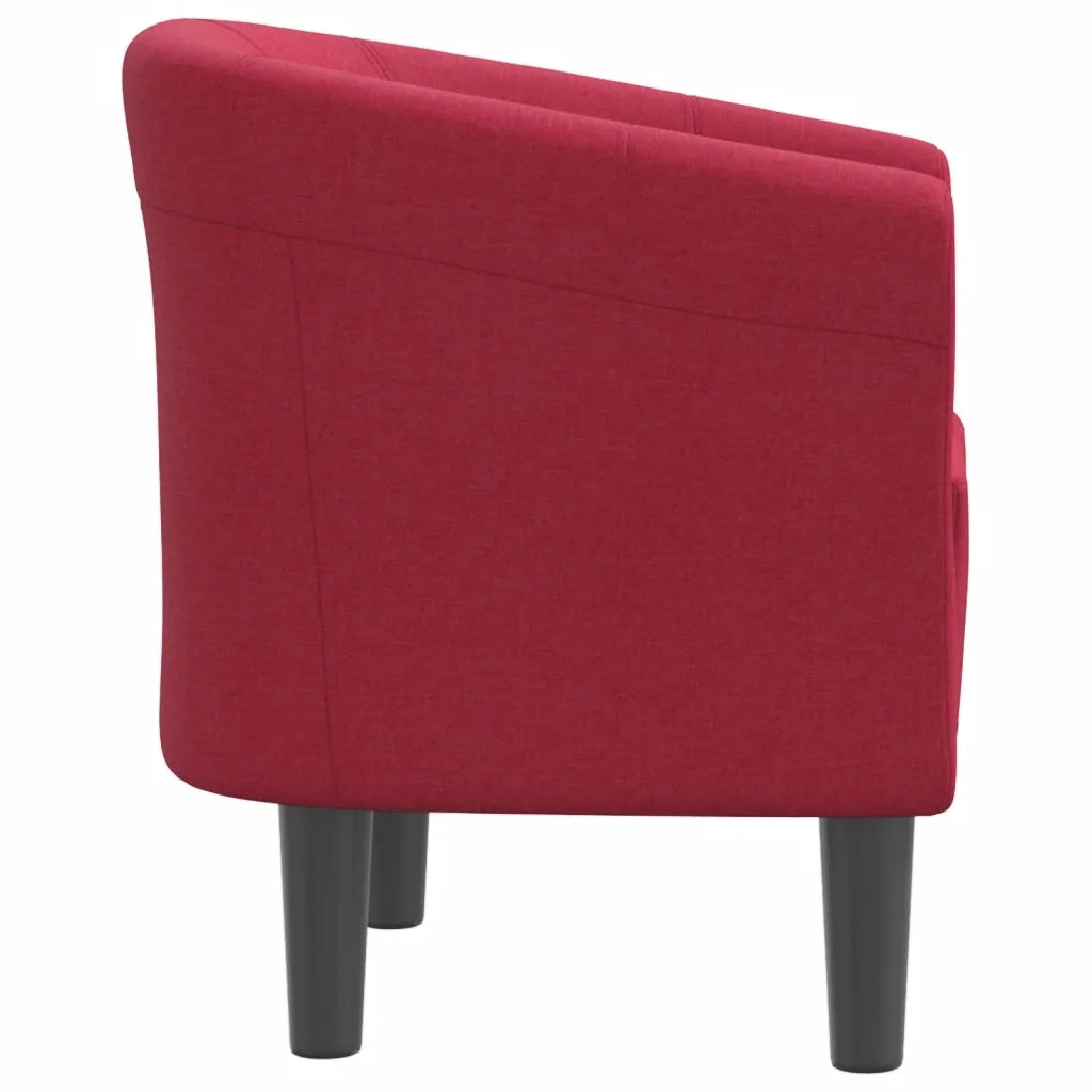 Poltrona Cabriolet Rosso Vino in Tessuto 356427