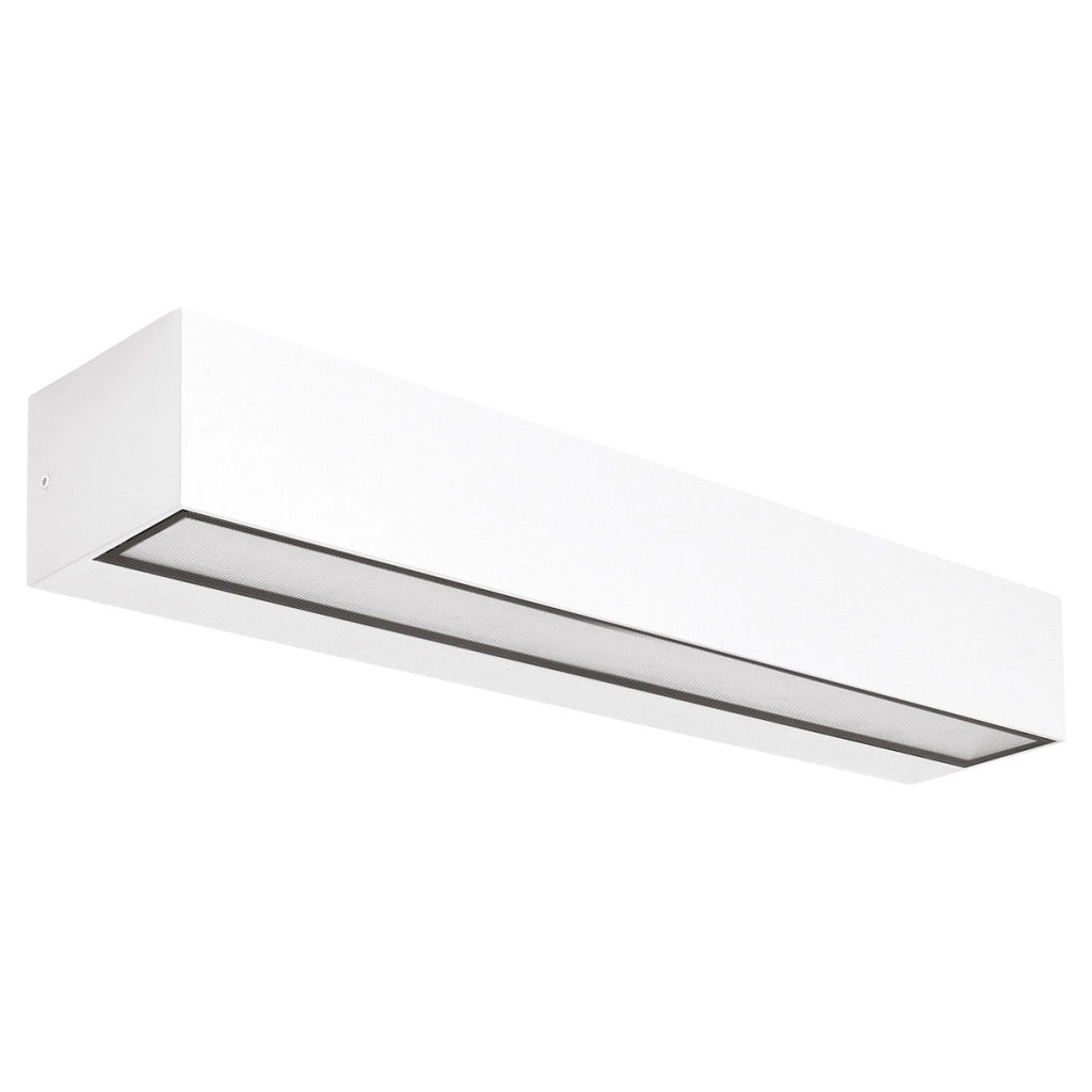Applique LED 2x15W GES2246 biemissione CCT 3000K/4000K/5000K, struttura in alluminio pressofuso bianco opaco - Gealuce
