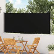 Tenda Laterale Retrattile per Patio 120x500 cm Nero 48388