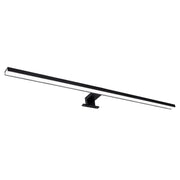 Applique bagno specchio LED 15W 4000K 90cm nera IP44