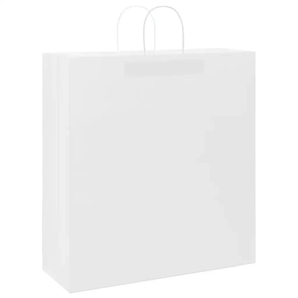 Sacchetti di Carta 250 pz con Manici Bianchi 45x17x48 cm CFW3743019