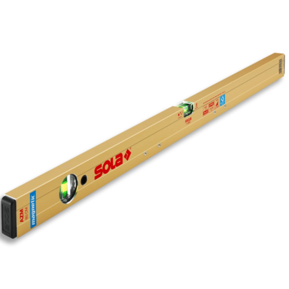 Livella magnetica alluminio azm colore oro lavori edili posa fai da te *** lunghezza 150, confezione 1