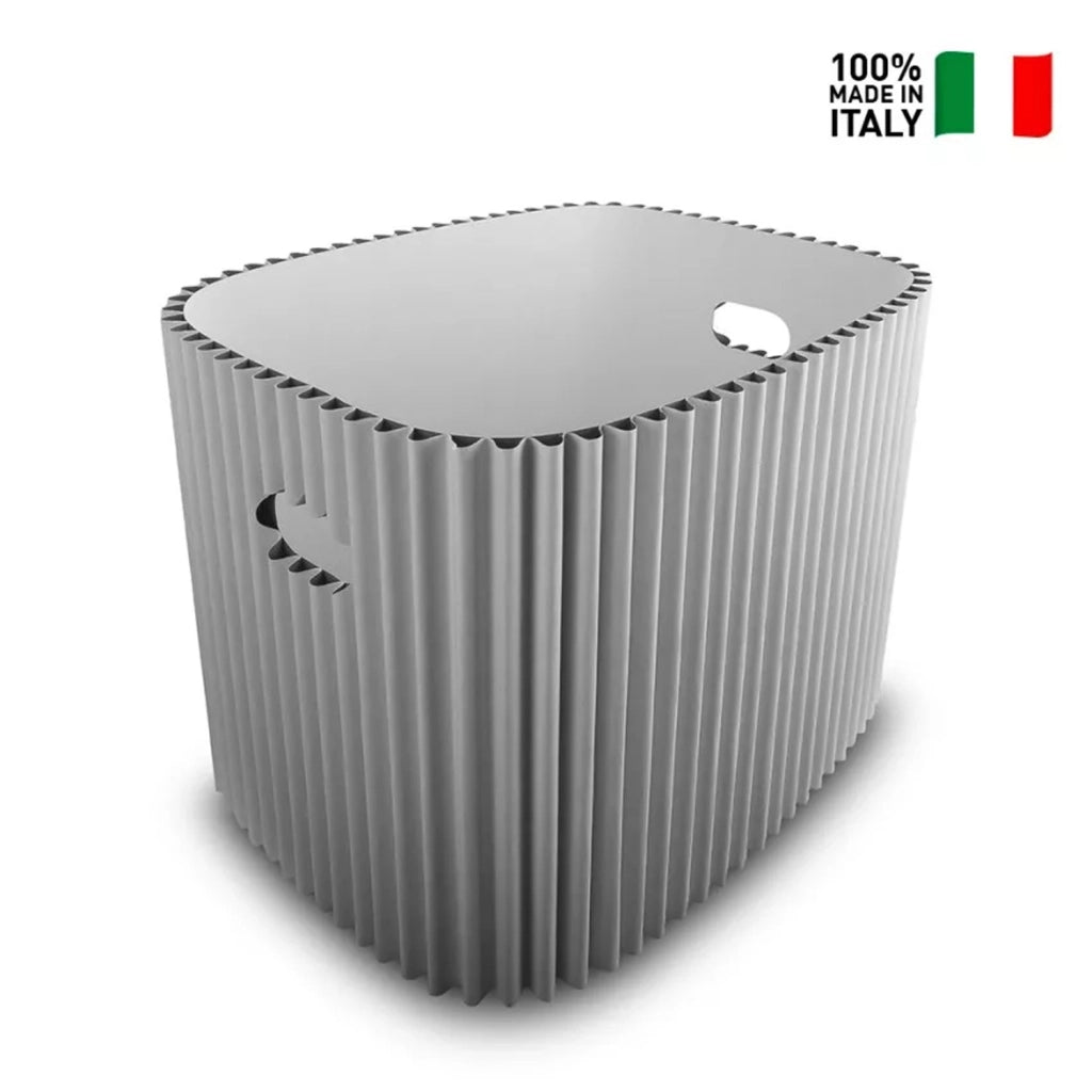 Contenitore grande multiuso Materiale: Cartone ondulato, certificato FSC, Colore: Bianco