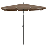Ombrellone da Giardino con Palo 210x140 cm Tortora 315546