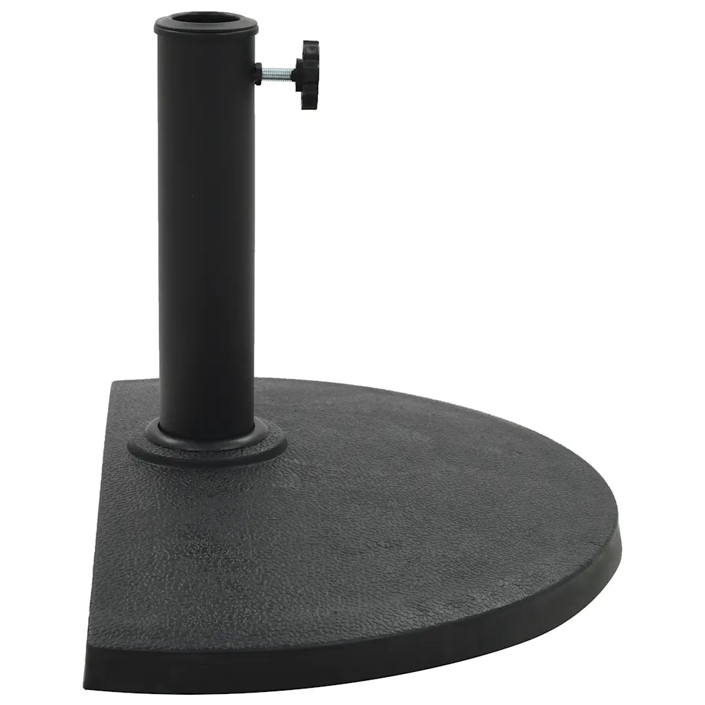 Base per Parasole Semicircolare in Poliresina 9 kg Nero CFW3671464