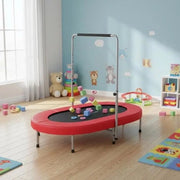 Trampolino mini per bambini 2 persone pieghevole - rosso