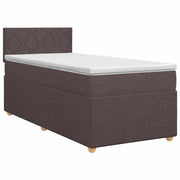 Letto box spring con materasso Marrone Scuro 80 x 200 cm 3450835