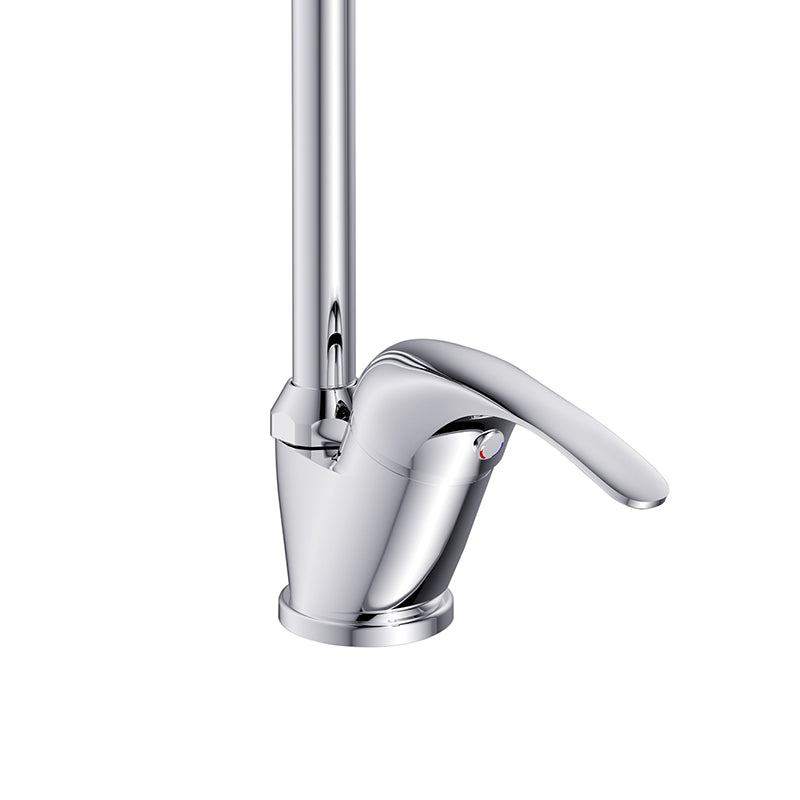 Rubinetto lavello serie antartid, finitura cromata e bocca alta