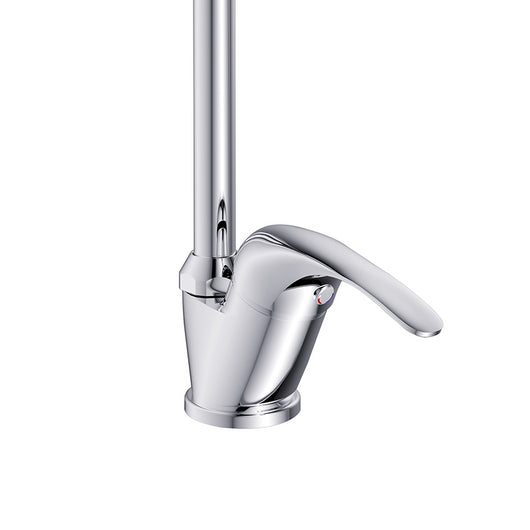 Rubinetto lavello serie antartid, finitura cromata e bocca alta