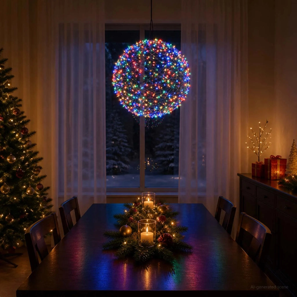 Luce a punta di Natale 750 LED Multicolore Ø 50 x 52 cm 42049795