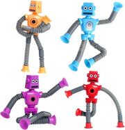 Robot giocattolo con zucca telescopica - Giochi di stress sensoriali per bambini e adulti con sensori di pressione