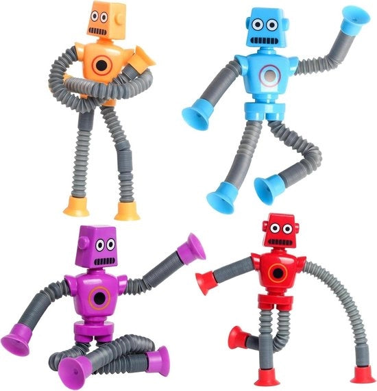 Robot giocattolo con zucca telescopica - Giochi di stress sensoriali per bambini e adulti con sensori di pressione
