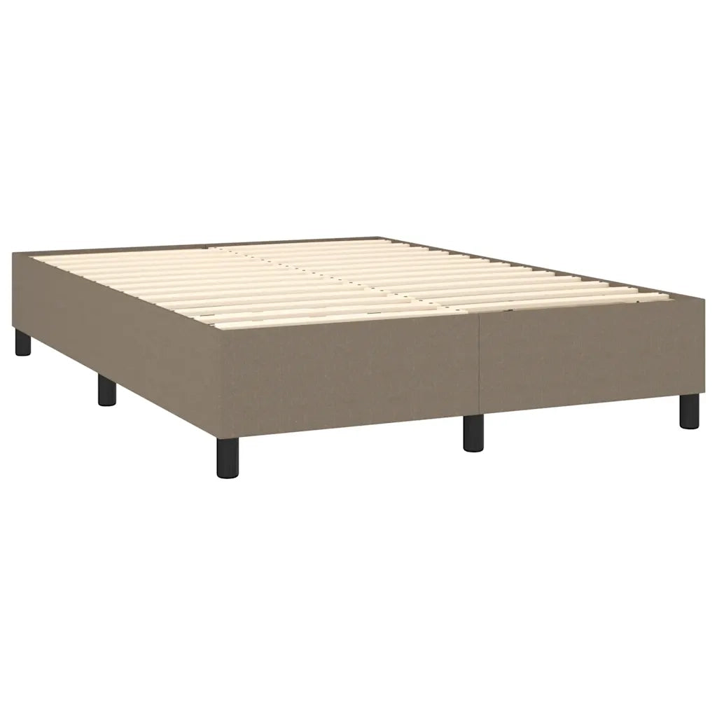Giroletto a Molle con Materasso Tortora 140x190 cm in Tessuto 3144419