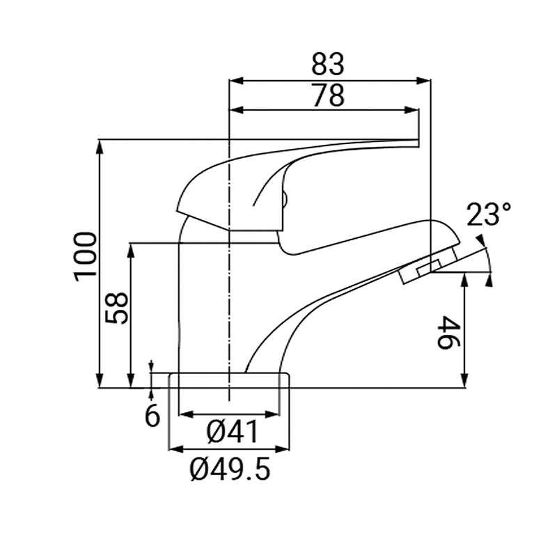 Miscelatore lavabo serie antartid cromato