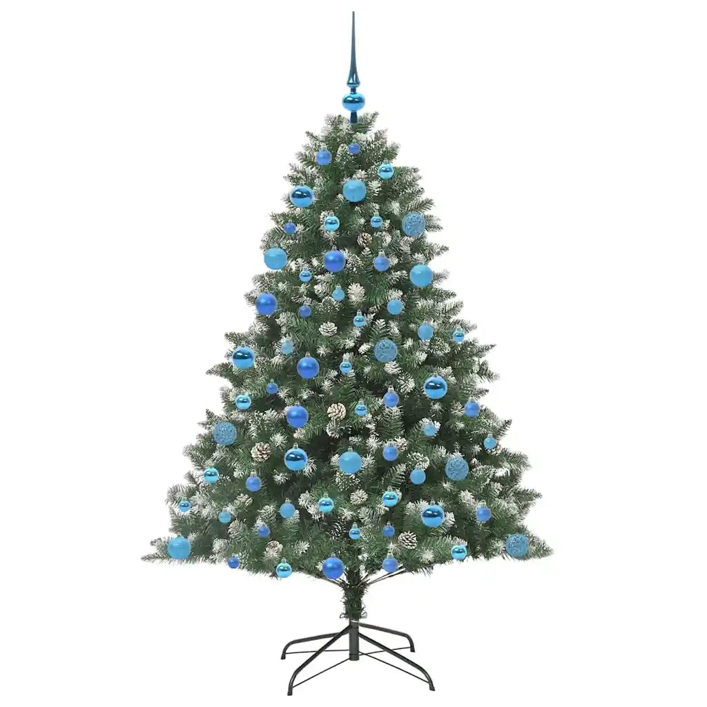 Albero di Natale artificiale con 300 LED Verde 180 cm 3395240