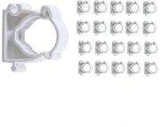 Pompe a vite 20 pezzi - 32 mm - PVC - Resistente allo sfregamento - Facile da installare - Spazievendente - Resistente alle temperature - Pompe a vite per tubi