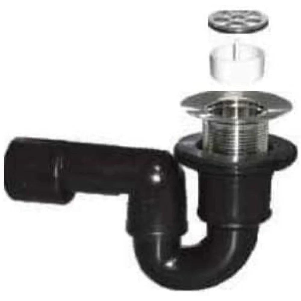 Sifone doccia orientabile griglia 80 uscita 40/50 con piletta ottone b08
